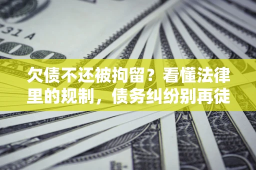 北京欠债不还被拘留？看懂法律里的规制，债务纠纷别再徒劳奔波