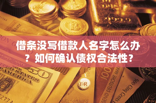 北京借条没写借款人名字怎么办？如何确认债权合法性？