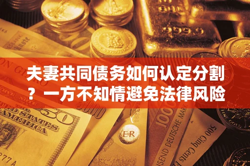 北京夫妻共同债务如何认定分割？一方不知情避免法律风险必看！
